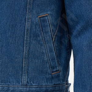 Chaqueta Vaquera Clásica de Moda para Hombre, Cuello Alto, Reversible, Moderna, Duradera, Informal, de Alta Gama para Invierno - Product Image 5