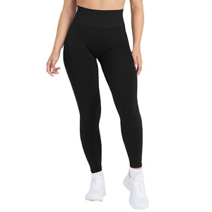 Leggings de sport pour femmes grande taille, taille haute, longueur totale, en spandex/nylon/polyester, 220g - Product Image 1