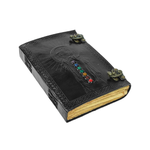 300 trang Tạp Chí da đen bảy đá Thời Trung Cổ dập nổi cuốn Sách Bóng máy tính xách tay Đại Học Nhật ký văn phòng sổ phác thảo 10x7 inch - Product Image 1