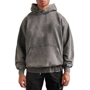 Wholesale Stone Vintage Washed Hoodie Tie Dye 3d Print Acid <b>Wash</b> Hoodie Heavyweight Cotton French Terry Oversized Men's Hoodies - Product Image 1