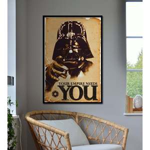 Star Wars <b>Poster</b> Darth Vader Your Empire Needs You Offset and Digital Printing Techniques Plastic Material Banner or Flag - Product Image 1