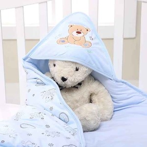 Hooded <b>Baby</b> Towels 100% <b>Muslin</b> Cotton 90x90cm Eco-Friendly Ultra Soft Absorbent Unisex Manual Foldable for Toddlers Kids Oaptimo - Product Image 1