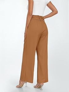 Vêtements de couleur de peau pour femmes Pantalon décontracté respirant à taille haute Fitness Full Length Sexy Stylish Dresses Apparel Women Pant Trousers - Product Image 5
