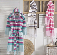 Serviette turque vêtements de plage d'été PEST-WR-KDSROBE5 Robes turques peignoir Kimono Châle À Capuche Douche Bain