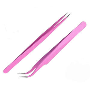 Juego de Pinzas para Pestañas Profesionales de Acero Inoxidable, Diseño Nuevo, Venta al por Mayor, Personalizadas - Product Image 3