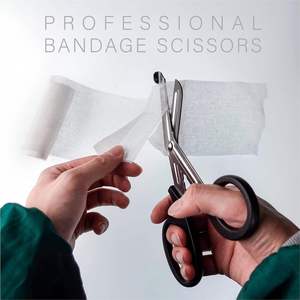 ANAAIF ENTERPRISES Mini Ciseaux à bandage Ciseaux à gaze Ciseaux de sécurité pour l'extérieur, usage général en acier inoxydable Ciseaux d'allaitement en plastique - Product Image 4