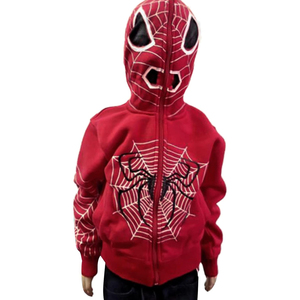 Superventas 2024 llegada de invierno hombres de lana gruesa en blanco de cara completa con cremallera sudaderas con capucha a la venta en tarifas baratas sudaderas con capucha de diamantes de imitación - Product Image 1