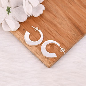 Aros Sencillos de Plata 925, Joyería Minimalista Moderna para Mujer, Aros de Latón de Alta Calidad, Pedido al por Mayor, Regalo para Ella - Product Image 4