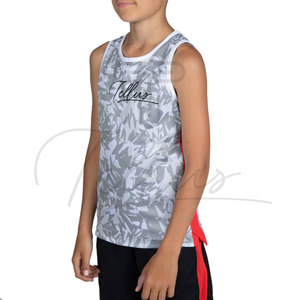 Uniformes de Baloncesto Estampados Más Vendidos, Servicio OEM, Secado Rápido, Transpirables, Conjuntos Personalizados con Color y Logotipo para Niños - Product Image 5