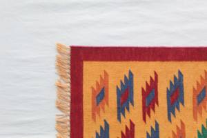 Hand Woven Durry <b>Rug</b> Geometric Pattern Washable for <b>Bedroom</b> and Living Room - Product Image 3