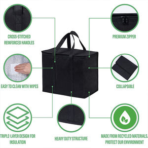 Handheld Vlies isolierung Aluminium folie zum Mitnehmen Kühl beutel Verdicktes Essen im Freien Kalt halten Warm halten Beutel - Product Image 6