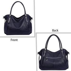 Sacs fourre-tout en cuir véritable tissé à la main de couleur personnalisée pour femmes de qualité supérieure 100% cuir résistant à l'eau fermeture à glissière tout - Product Image 3