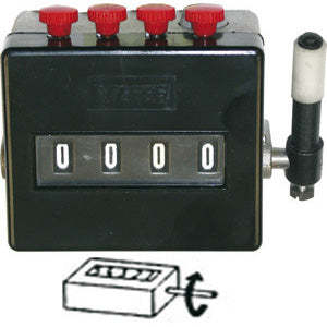 Compteur d'heures industriel avec prédisposition 4443GT, matériau plastique, écran LCD - Product Image 1