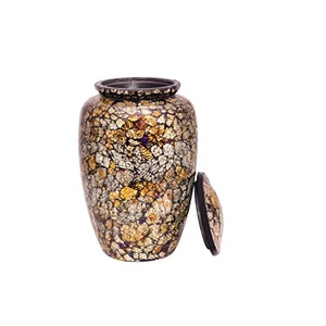 Urnas funerarias decorativas hechas a mano con acabado esmaltado para cenizas de adultos, urnas de cremación para cenizas de cuerpos humanos. - Product Image 1