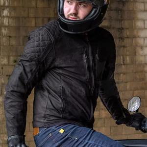 Vente en gros Veste en cuir bleu à col montant pour homme style motard Fermetures éclair coupe ajustée PU/cuir véritable Logo personnalisé OEM en vrac - Product Image 2