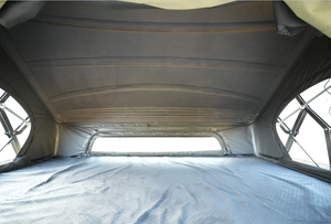Tente de toit noire à ouverture automatique rapide pour 1-2 personnes, imperméable quatre saisons, pour camping, type trigone/V au sol - Product Image 3