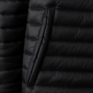 Abrigo acolchado personalizable con costuras duraderas y ligeras de invierno para hombre, prendas de vestir con cremallera informal, chaqueta Bomber a prueba de viento, venta al por mayor - Product Image 5