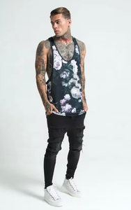 Camisetas sin mangas de calidad superior para hombre, camisetas sin mangas de entrenamiento de mezcla de algodón acanalado transpirable, camiseta sin mangas de poliéster transpirable de calidad superior - Product Image 2