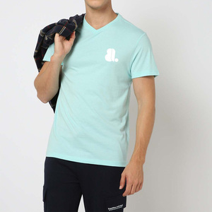 Camiseta de Cuello en V para Hombre, Color Sólido, Lisa, Manga Corta, al por Mayor, Camisetas de Cuello en V para Hombre, Manga Corta, 100% Algodón, Lisa - Product Image 1