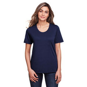 Transpirable Active Basic Mujeres Plain Basic Deep Scoop Neck Camisetas de manga corta - Product Image 4