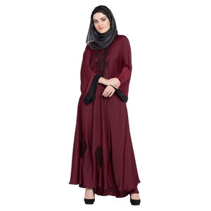 Abaya Informal de Lujo de Talla Grande, Modesta, Islámica, Transpirable, Larga hasta el Suelo, de Manga Larga para Mujeres Musulmanas, al por Mayor, Mejores Precios - Product Image 2