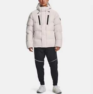 Doudoune avec logo personnalisé pour hommes Veste chaude et imperméable Manteau surdimensionné décontracté à col montant Veste d'hiver pour hommes - Product Image 6