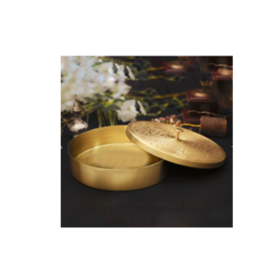 Cajas de Chapati de latón antiguo de tamaños personalizados para restaurantes y uso de utensilios de cocina y cazuelas con artesanía natural - Product Image 6