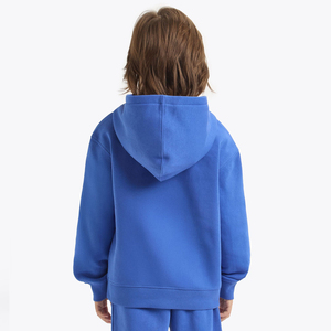 100% coton polaire manches longues pull à capuche pantalon ensemble doux imprimé vêtements de sport antibactérien taille élastique hiver garçons OEM - Product Image 2