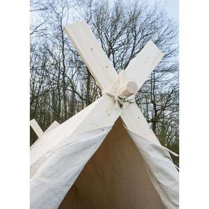 Tente d'été trois saisons Viking en toile imperméable avec structure en bois, types de renforts droits, tailles 3m, 4m, 5m, double ou simple couche - Product Image 2
