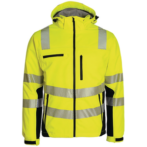 PREVENT TRENDLINE Winter <b>High</b>-<b>Visibility</b> <b>Softshell</b> <b>Jacket</b> Size M Yellow-Black-Safety & Survival Gear - Product Image 2