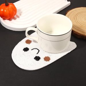 36" Glass Beaded Dining <b>Table</b> <b>Coaster</b> High Quality Hand Beaded Work With Custom Floral Design Low Price <b>Coaster</b> for Christmas - Product Image 4