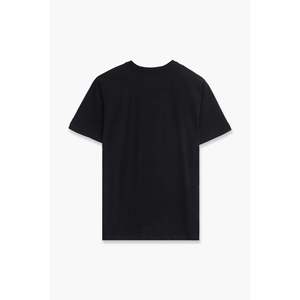 Camiseta con serigrafía teñida de hilo orgánico para hombre, estilo cosido de corte de diseñador de 240gsm - Product Image 1