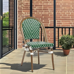 Silla de comedor de ratán minimalista cómoda de alta calidad para uso en interiores/exteriores, hoteles duraderos, parques, villas, apartamentos, dormitorios - Product Image 1
