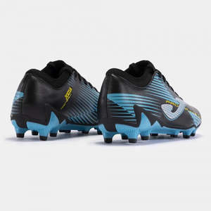 รองเท้าสตั๊ดฟุตบอลสำหรับผู้ชาย JOMA รุ่น Propulsion FG สำหรับสนามในร่ม สีดำ/น้ำเงิน ทำจากหนังแท้และวัสดุสังเคราะห์ ปรับแต่งได้ - Product Image 4