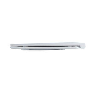 Tapa de inodoro de una pieza en forma de D, de Duroplast blanco brillante, compatible con material plástico - Product Image 2