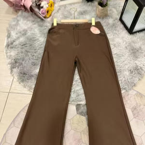 Pantalon en coton spandex 100% pour femmes respirant Design Bootcut moderne Confortable pleine longueur Zip s'adapte jusqu'à 110 Kg Style moderne - Product Image 1