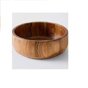 ชามเสิร์ฟทำจากไม้อะคาเซียชามสำหรับสลัดผลไม้อาหารถั่วทำมือชามทำจากไม้ - Product Image 5