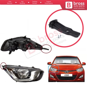 Soporte de Reparación para Faro Delantero BHL42, Juego de Soportes de Montaje, Lado Derecho, para I20 MK1 PB Facelift 2012-2015 921021J570 - Product Image 5