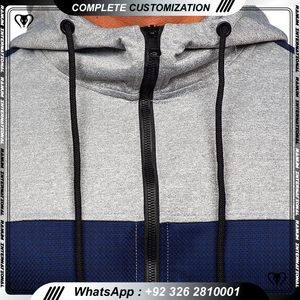 Sudaderas con capucha de invierno para hombre con logotipo personalizado y bordado, gran tamaño, cremallera completa, patrón impreso en 3D, suministro de ropa ODM - Product Image 6