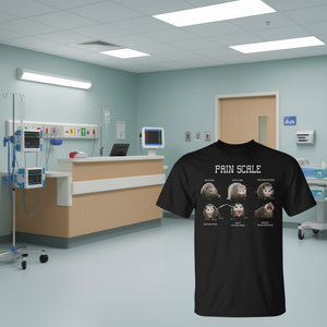 T-shirt Promozionale Infermiera Traumatologa Opossum: Scala del Dolore e Valutazione del Dolore - Product Image 3