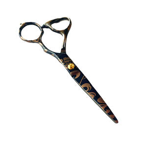 Tijeras de corte de pelo de peluquero de alta calidad, tijera de salón de acero de Metal recubierto de papel de 5,5 pulgadas para salón de belleza - Product Image 4