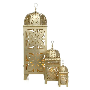 Golden <b>Moroccan</b> Candle Hanging <b>Lantern</b> Castle <b>Lantern</b> Festival Celebration Eid Mubarak Ramadan Decoration Party Supplies - Product Image 2