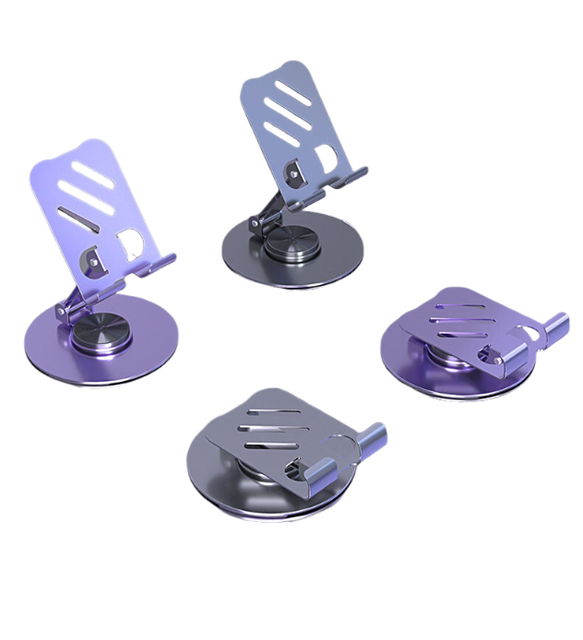 Hot Selling Foldable Desktop Phone Stand Adjustable Rotating Aluminum Alloy Tablet Holder Multi-Functional Stable Bracket Desk