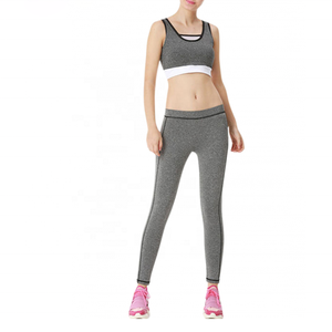 Ropa de Yoga Personalizada al por Mayor, Último Diseño, Ropa Deportiva Elástica para Mujer, Conjuntos de Yoga para Gimnasio y Entrenamiento, 80% Spandex, Bloques de Color, Secado Rápido - Product Image 4