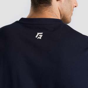 เสื้อยืดเนวี พาวเวอร์ มูฟ ยิมสำหรับออกกำลังกาย เสื้อผ้าสำหรับยิมนาสติกที่สมบูรณ์แบบ - Product Image 5