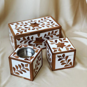 ชุดเตาไม้ไม้จันทน์แบบฝังดาวโป๊ยกั๊กตกแต่งบ้านทำจากไม้ลูกโป้ลูกกวาดชากุหลาบสนศาสนา - Product Image 6