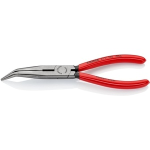 Pince à pêche KNIPEX 200 mm à bec plat poli avec design de bec long recouvert de plastique à 40° d'inclinaison - Product Image 1
