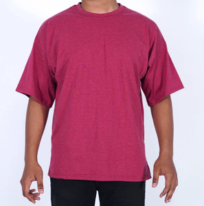 Camiseta de hombre de algodón 100% con hombros caídos de gran tamaño de la mejor calidad 180 GSM hecha a medida OEM antiarrugas de alta calidad de Bangladesh - Product Image 1