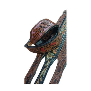 Luxury Dog Collar High Quality Durable Leather with Soft Padded Adjustable Metal Buckle Personalized Print Ribbons for Walks - Product Image 3