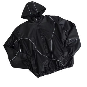 Conjunto Deportivo Personalizado 2026 para Hombre, Chaqueta Cortavientos de Nailon de Gran Tamaño, Conjunto de Dos Piezas con Pantalones Cortos, Trajes Deportivos para Hombre/Mujer - Product Image 3